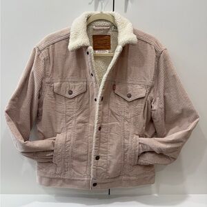 Levi's Women's Light Pink Corduroy Jacket